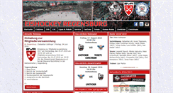 Desktop Screenshot of eishockey-regensburg.de