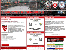 Tablet Screenshot of eishockey-regensburg.de
